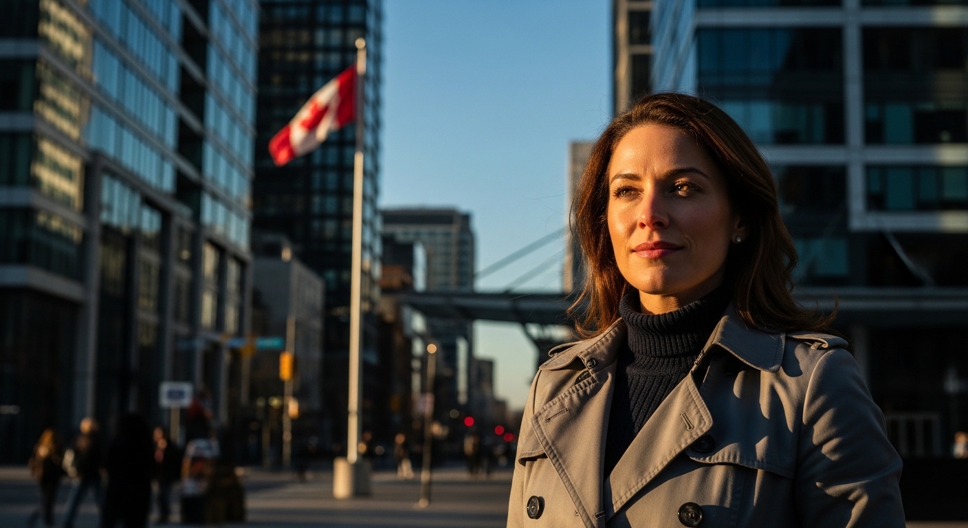 Empowered immigrant woman in Canada reflecting independence and legal protection